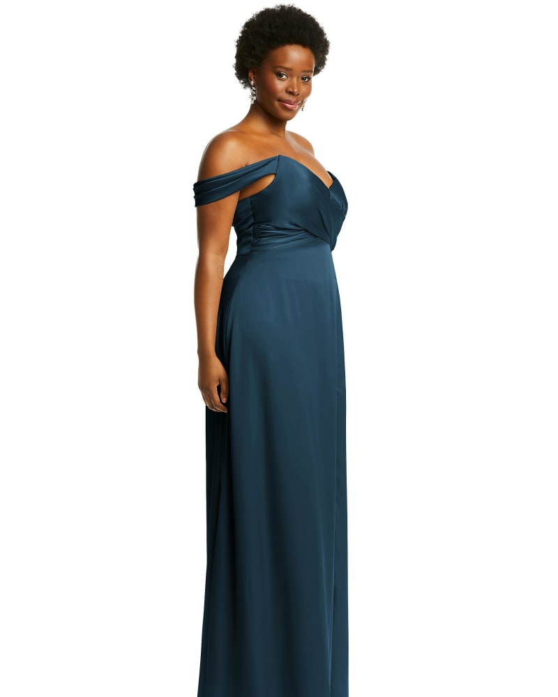 Off the shoulder flounce dress top